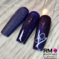 Preview: UV Polish Simply Lac Sparkle Blue Blau Dunkelblau RM Beautynails